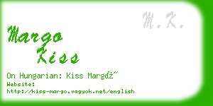 margo kiss business card